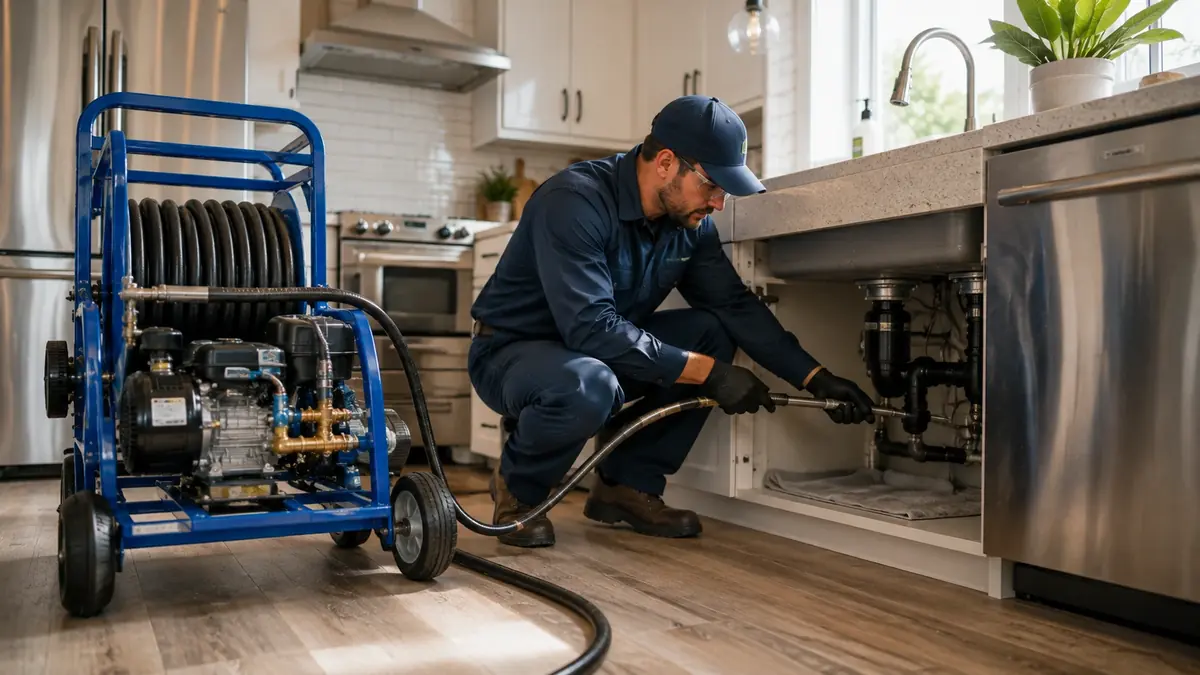 Kitchen Drain Hydro Jetting in Madera