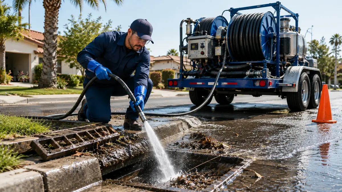 Storm Drain Hydro Jet Cleaning in Madera